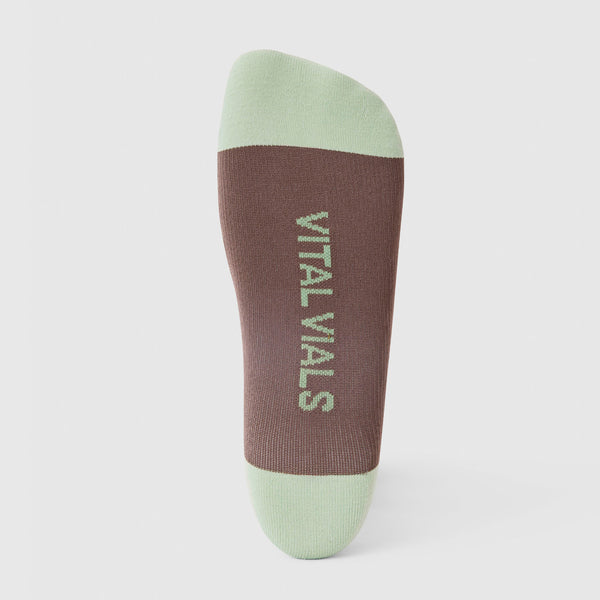 Unisex Smokey Taupe Vital Vials - Compression Socks