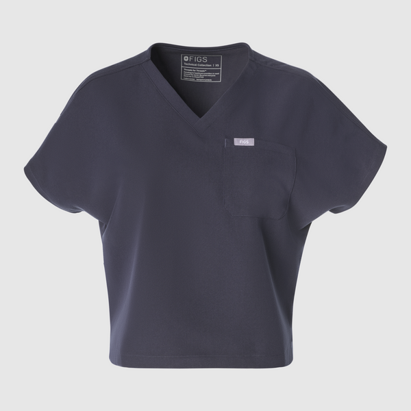 Embroidery: Charcoal Arua V-Neck