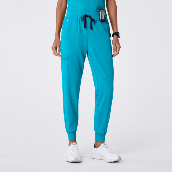 women's Teal Zamora - Petite Jogger Scrub Pant™