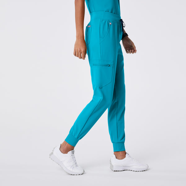 women's Teal Zamora - Petite Jogger Scrub Pant™