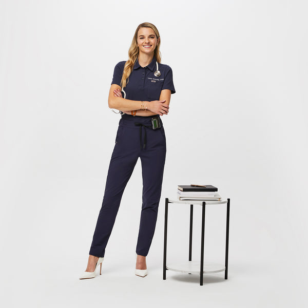 women's FIGSPRO™ Navy ScrubTrouser™ - Skinny Tall