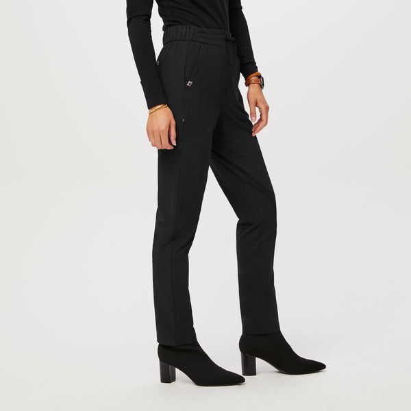 women's FIGSPRO™ Black Skinny Trouser Petite