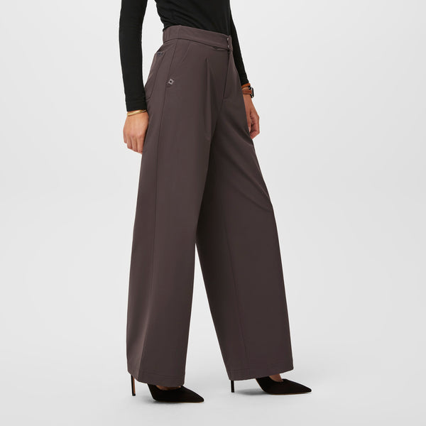 women's Willow FIGSPRO™ High Waisted Wide Leg - Petite Trouser