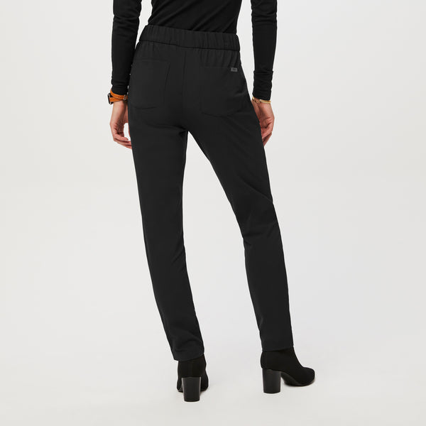 women's FIGSPRO™ Black ScrubTrouser™ - Skinny Tall