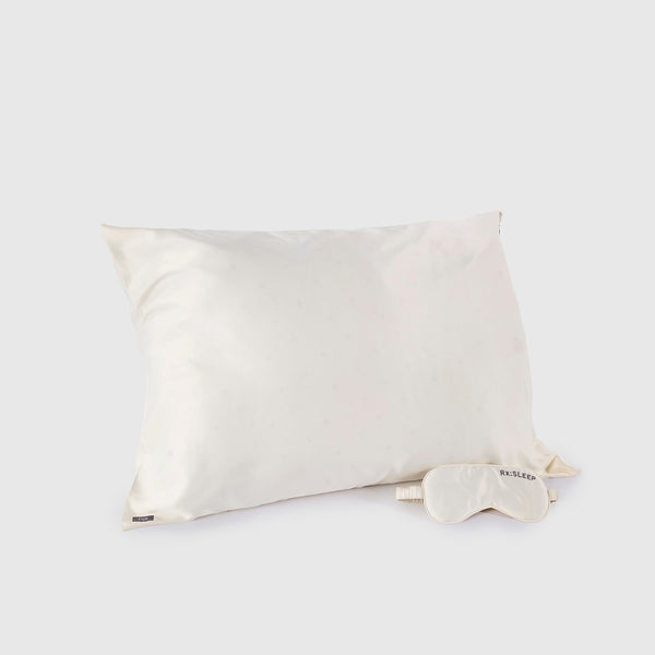 Cream Eye Mask + Pillowcase Sleep Set