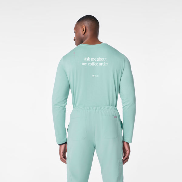 men's Seaglass Coffee Order Supersoft - Longsleeve Underscrub