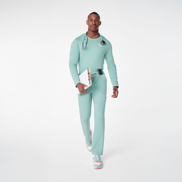 men's Seaglass Coffee Order Supersoft - Longsleeve Underscrub