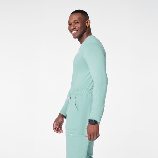 men's Seaglass Coffee Order Supersoft - Longsleeve Underscrub