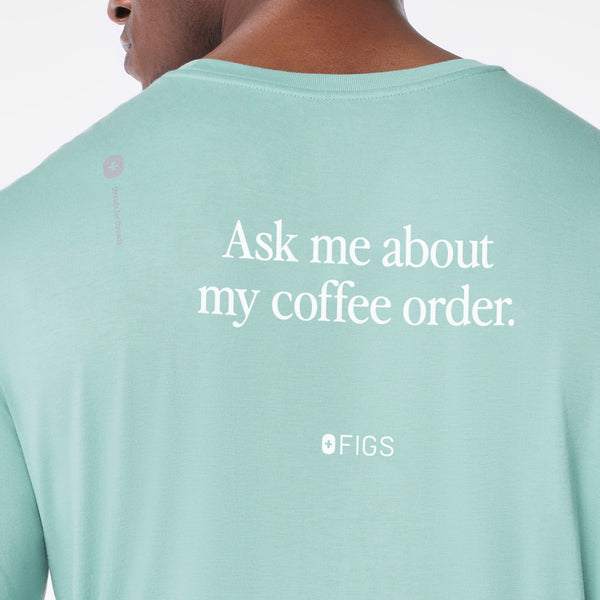 men's Seaglass Coffee Order Supersoft - Longsleeve Underscrub