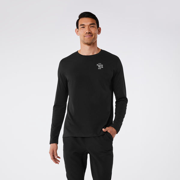 Men's Black Favorite Needle Gauge - Long-Sleeve Underscrub