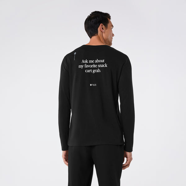 men's Black Favorite Snack Supersoft - Longsleeve Underscrub