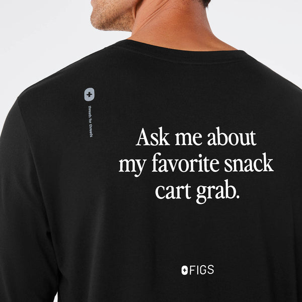 men's Black Favorite Snack Supersoft - Longsleeve Underscrub
