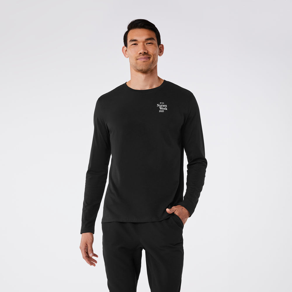 men's Black Favorite Snack Supersoft - Longsleeve Underscrub