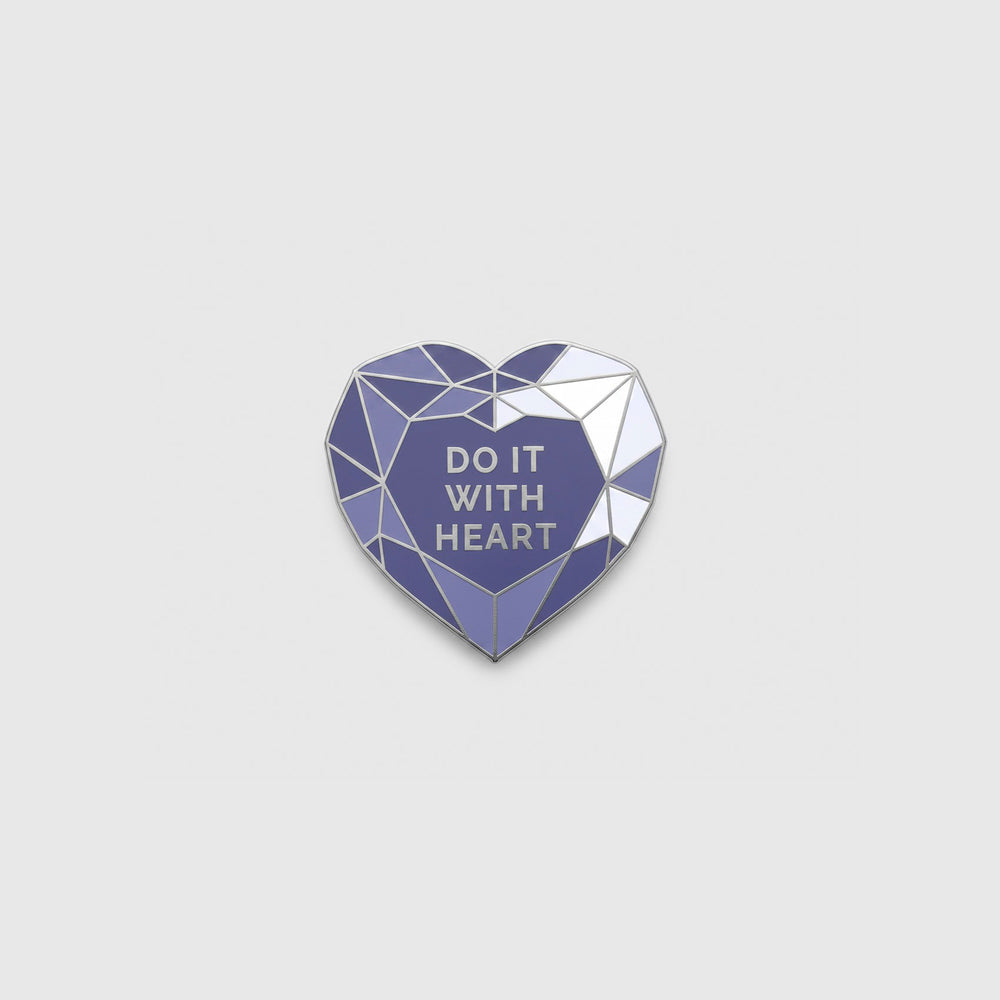 FIGS | V Coterie - Amethyst Heart Enamel Pin