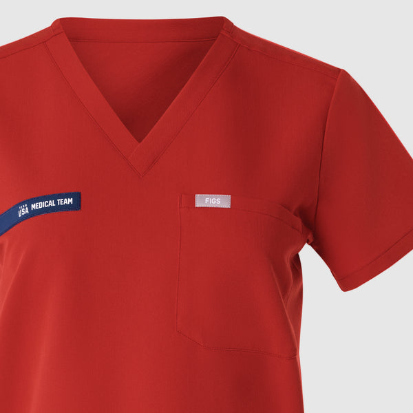 Embroidery: Team USA Red