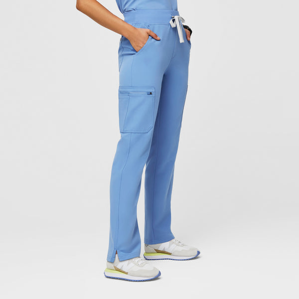 Women's Ceil Blue Yola High-Rise Slim 2.0 - Petite  Scrub Pant