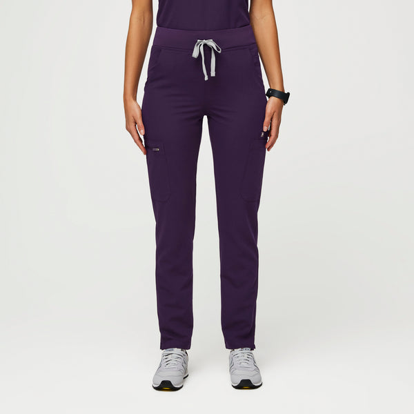 women's Purple Jam High Waisted Yola™ - Tall Skinny Scrub Pants (3XL - 6XL)