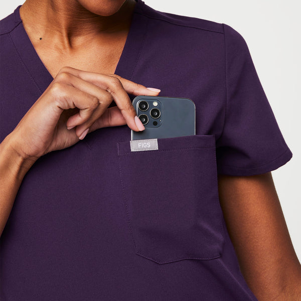 women's Purple Jam Catarina™- One-Pocket Scrub Top (3XL - 6XL)