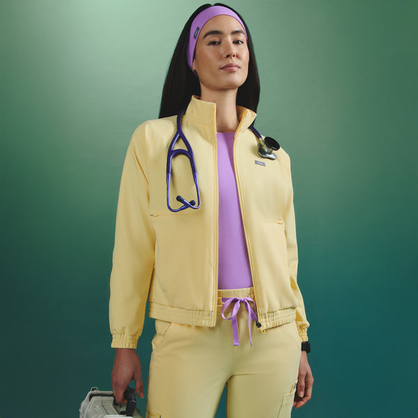 Women's Butter Yellow Sydney - Scrub Jacket