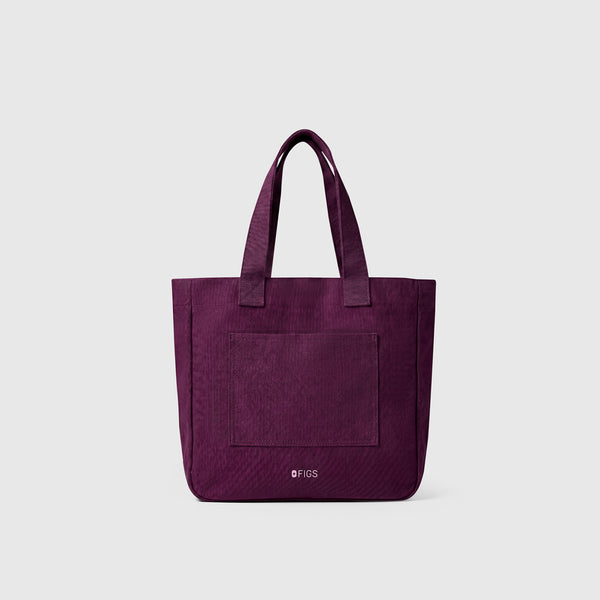 Deep Purple - A Very Large Needle Mini Canvas Tote