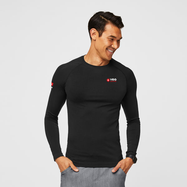 men's Black VEG Makato Seamless - Longsleeve Underscrub