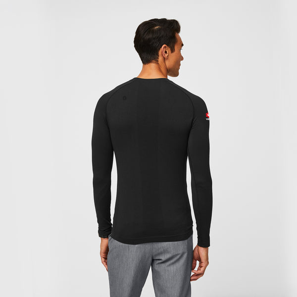 men's Black VEG Makato Seamless - Longsleeve Underscrub