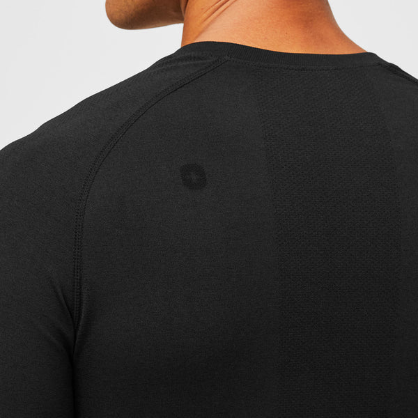 men's Black VEG Makato Seamless - Longsleeve Underscrub