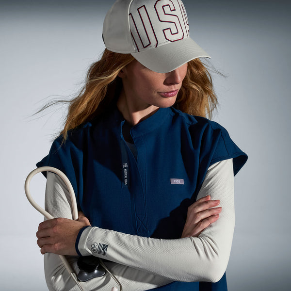 women's Team USA Blue FIGS x Team USA Rafaela - Oversized Scrub Top™