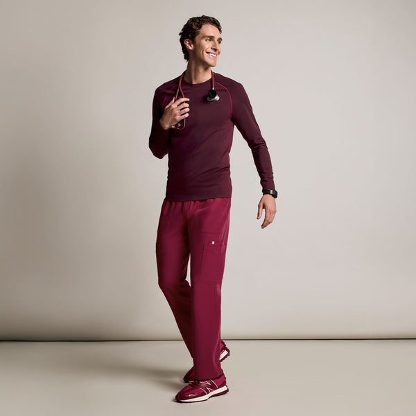 men's Deep Cranberry Cairo - Tall Cargo Scrub Pant™