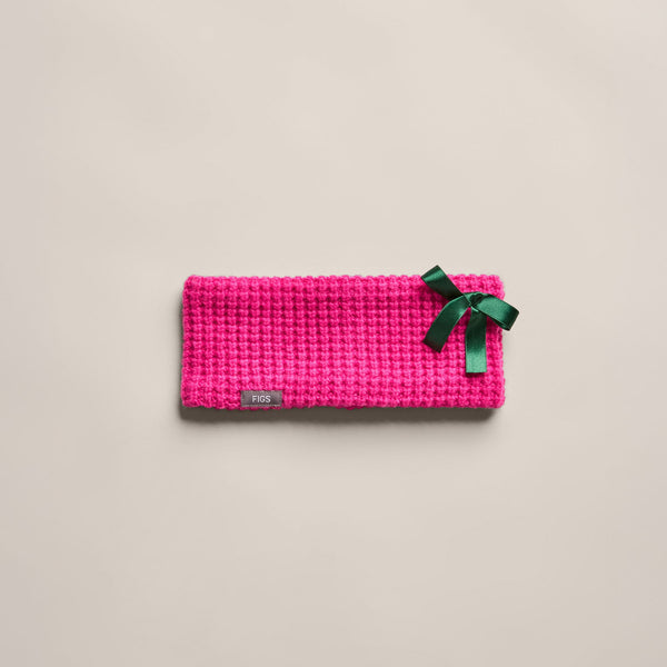 Shocking Pink Waffle Earwarmer
