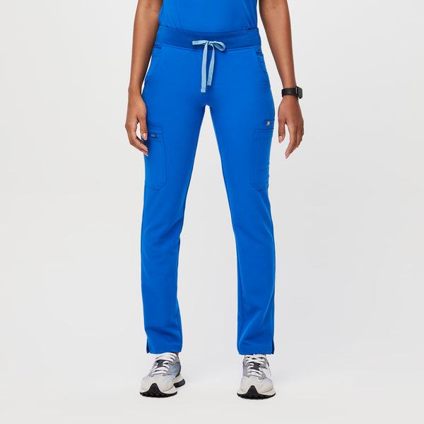 women's Royal Blue Yola™ - Petite Skinny Scrub Pants 2.0 (3XL - 6XL)