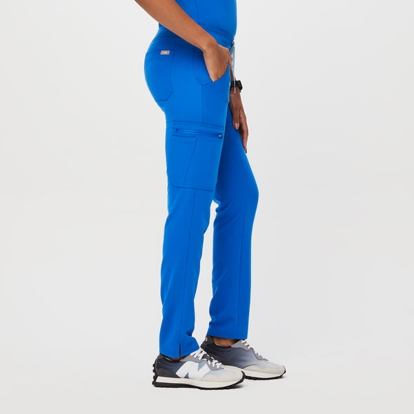 women's Royal Blue Yola™ - Petite Skinny Scrub Pants 2.0 (3XL - 6XL)
