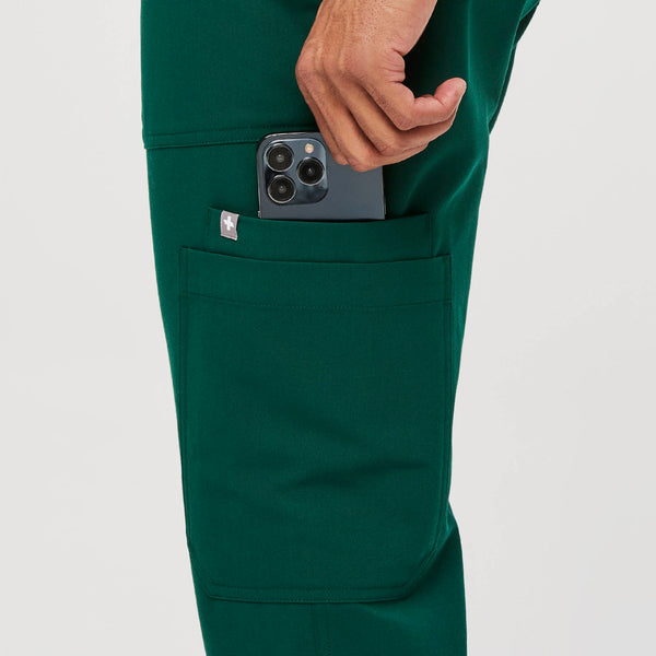 men's Forest Green Slim Cairo™ - Short Cargo Scrub Pants