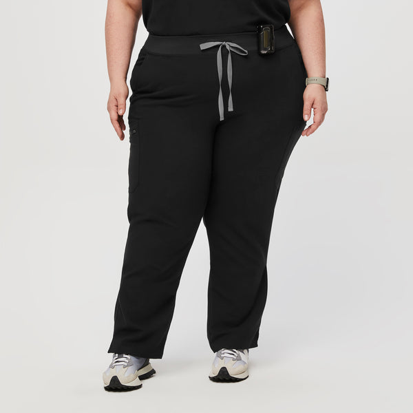 women's Black Yola™ - Petite Skinny Scrub Pants 2.0 (3XL - 6XL)