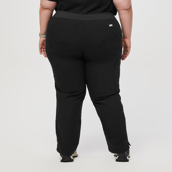 women's Black Yola™ - Petite Skinny Scrub Pants 2.0 (3XL - 6XL)