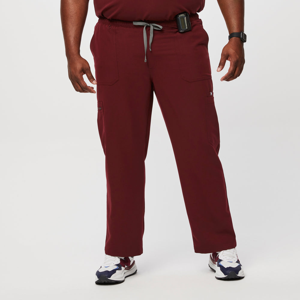 men's Burgundy Cairo™ - Short Cargo Scrub Pants (3XL - 6XL)