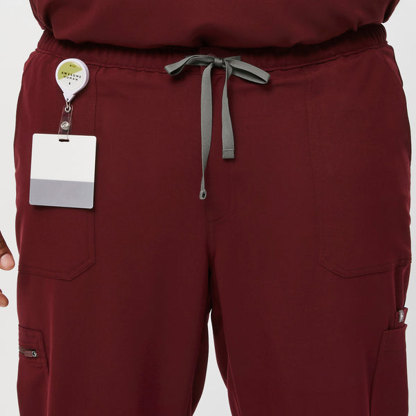 men's Burgundy Cairo™ - Short Cargo Scrub Pants (3XL - 6XL)