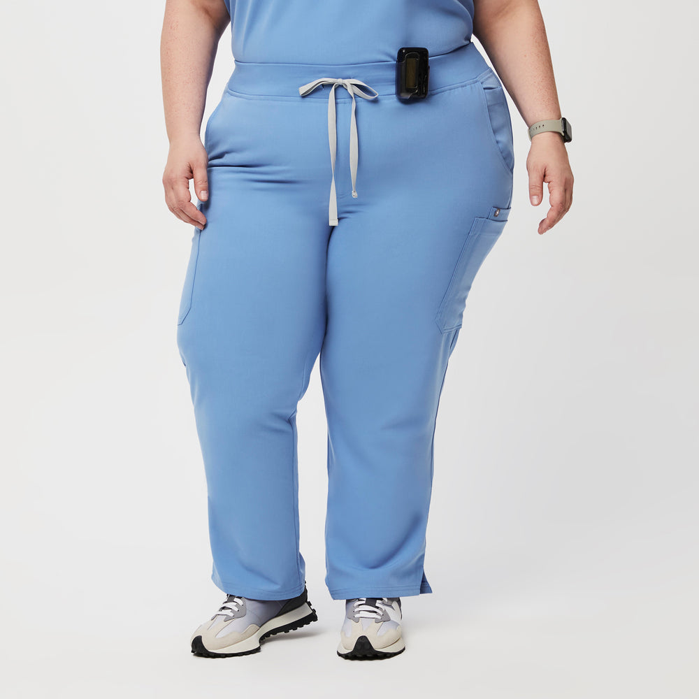 women's Ceil Blue Yola™ - Petite Skinny Scrub Pants 2.0 (3XL - 6XL)