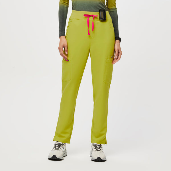 women's Limeade High Waisted Yola™ - Petite Skinny Scrub Pants (3XL - 6XL)