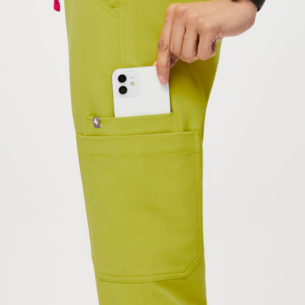 women's Limeade High Waisted Yola™ - Tall Skinny Scrub Pants (3XL - 6XL)