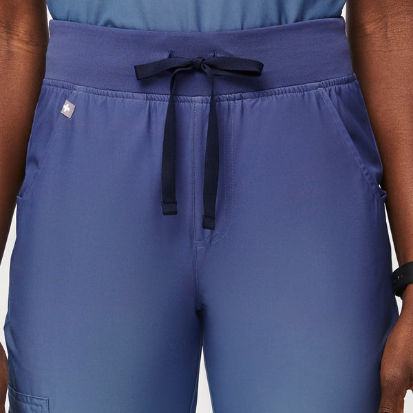 women's Ocean Mist High Waisted Zamora™ FREEx™ Lined - Petite Jogger Scrub Pants