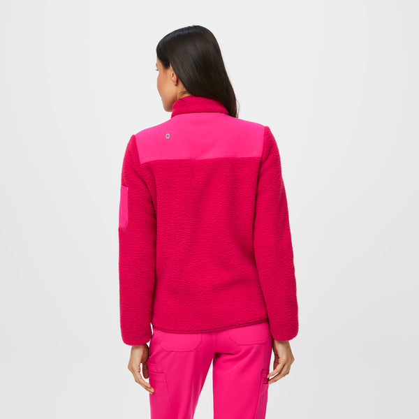 women's Shocking Pink On-Shift™  - Sherpa Jacket