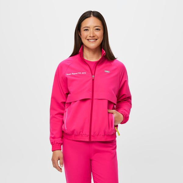 Women's Shocking Pink Sydney - Performance Scrub Jacket
