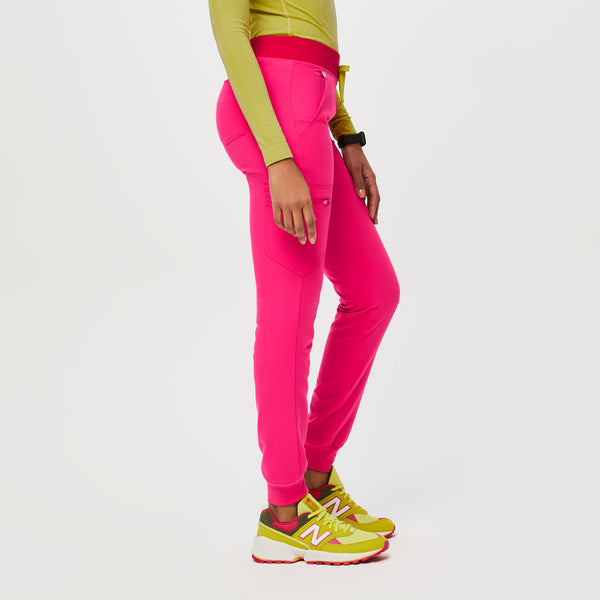 women's Shocking Pink Zamora™ - Jogger Scrub Pants (3XL - 6XL)
