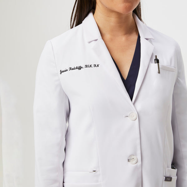 Women's White Bellevue - Long Lab Coat