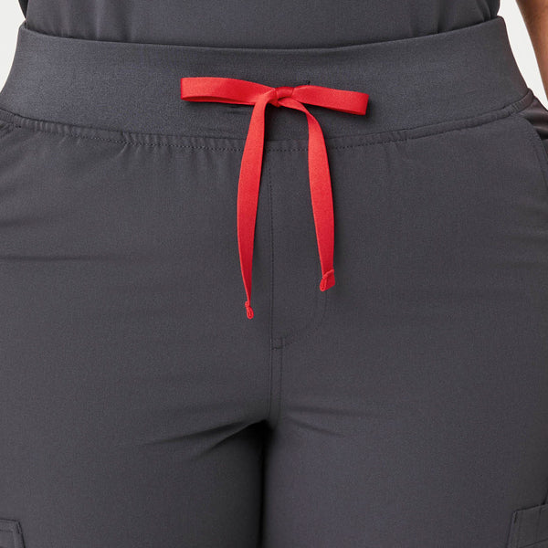 women's Charcoal High Waisted Yola™ - Petite Skinny Scrub Pants (3XL - 6XL)