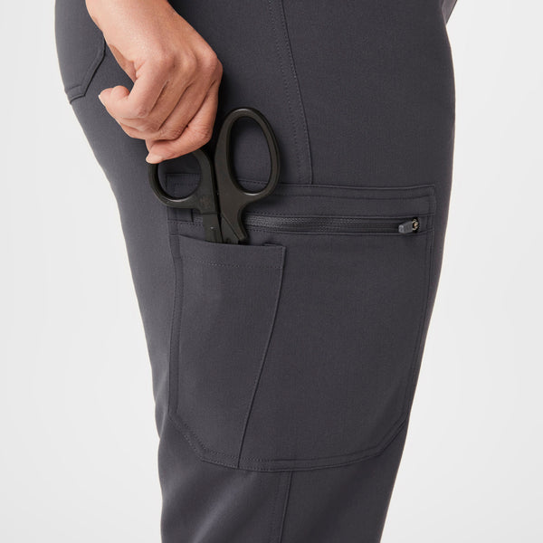women's Charcoal Yola™ High Waisted - Tall Skinny Scrub Pants