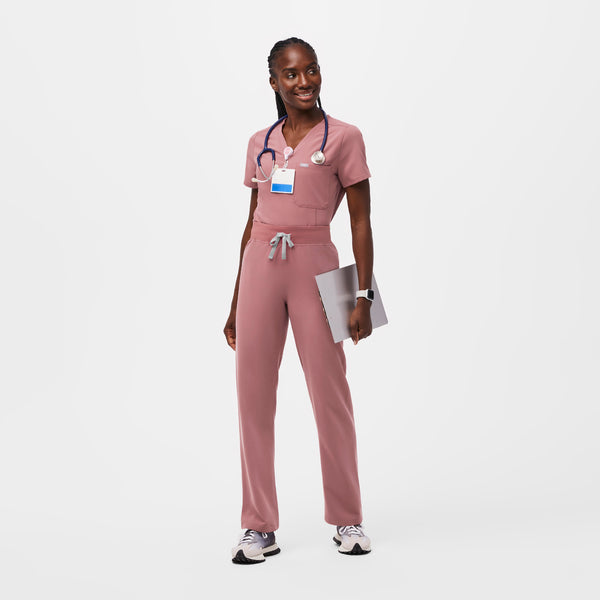 women's Mauve Livingston™ High Waisted - Basic Scrub Pants