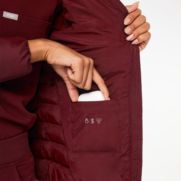 women's Burgundy On-Shift™ Packable - Puffer Jacket
