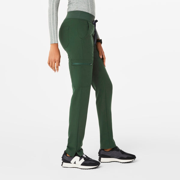 women's British Racing Green High Waisted Yola™ - Tall Skinny Racing Scrub Pants (3XL - 6XL)